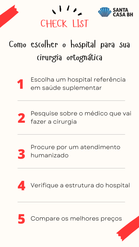 Check List Como escolher o hospital para a sua cirurgia ortognática